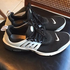 Black and white Nikes